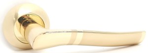 Ручка дверна KEDR R10-035 SB PB (матове золото/золото)